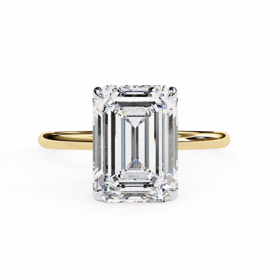 Emerald Classic Bond Engagement Ring