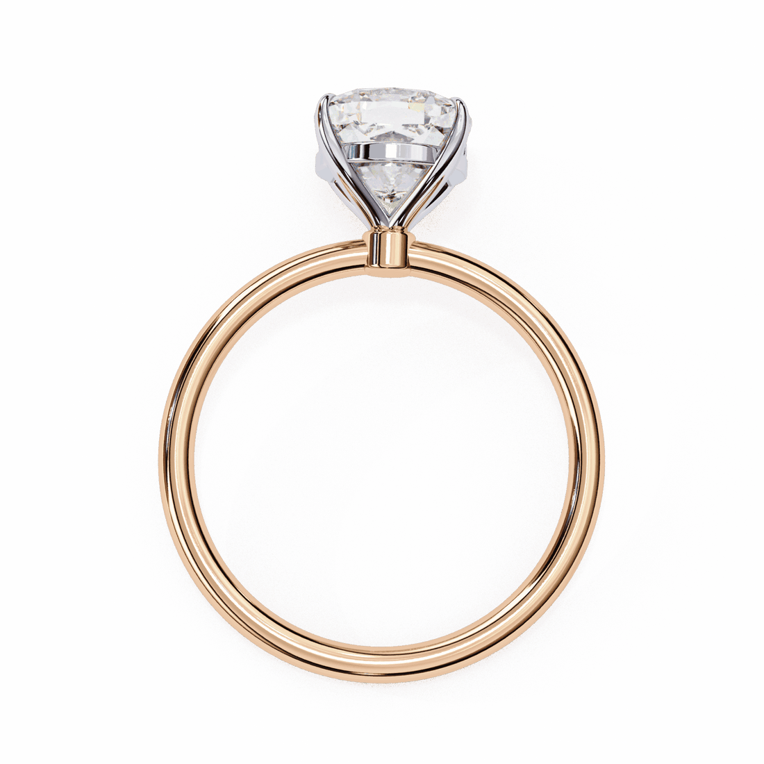 2.75 Carat Cushion The Classic Bond Solitaire Ring in Moissanite | House of Estara