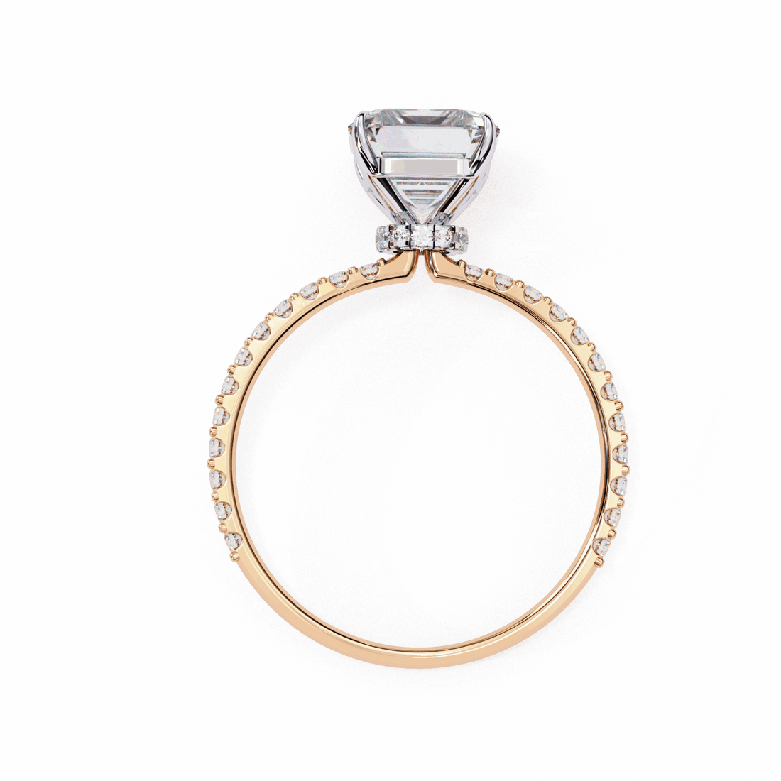2.5 Carat Emerald Modern Classic Solitaire Ring in Moissanite | House of Estara