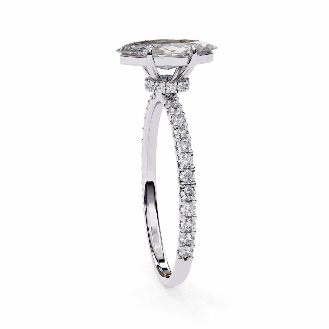 1 Carat Marquise Modern Classic Solitaire Ring in Moissanite | House of Estara