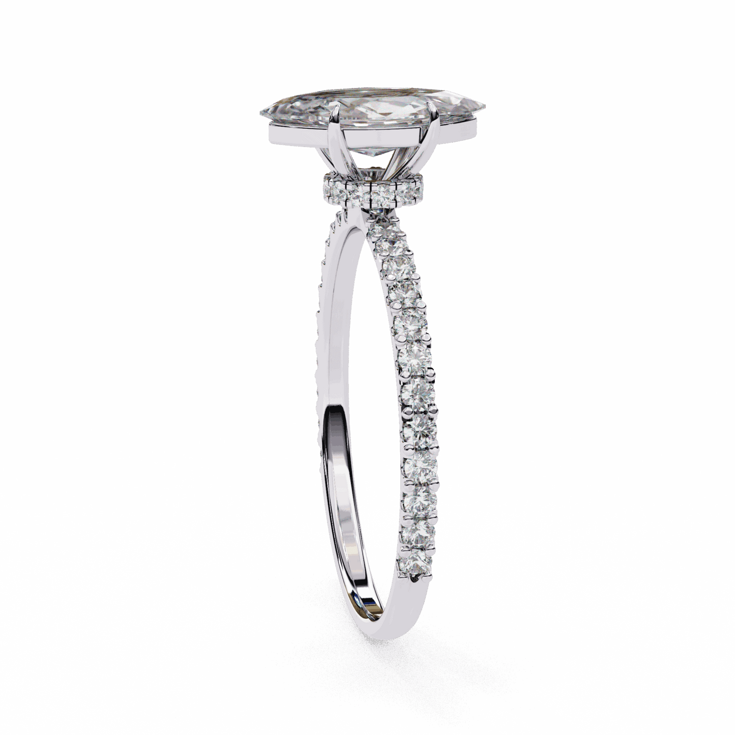 1 Carat Marquise Modern Classic Solitaire Ring in Moissanite | House of Estara