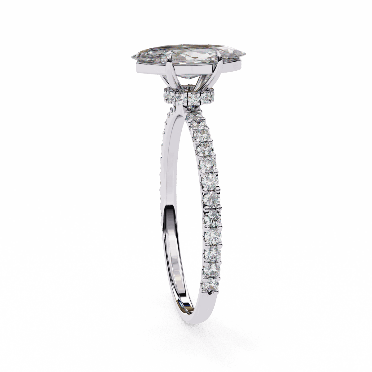 1 Carat Marquise Modern Classic Solitaire Ring in Moissanite | House of Estara