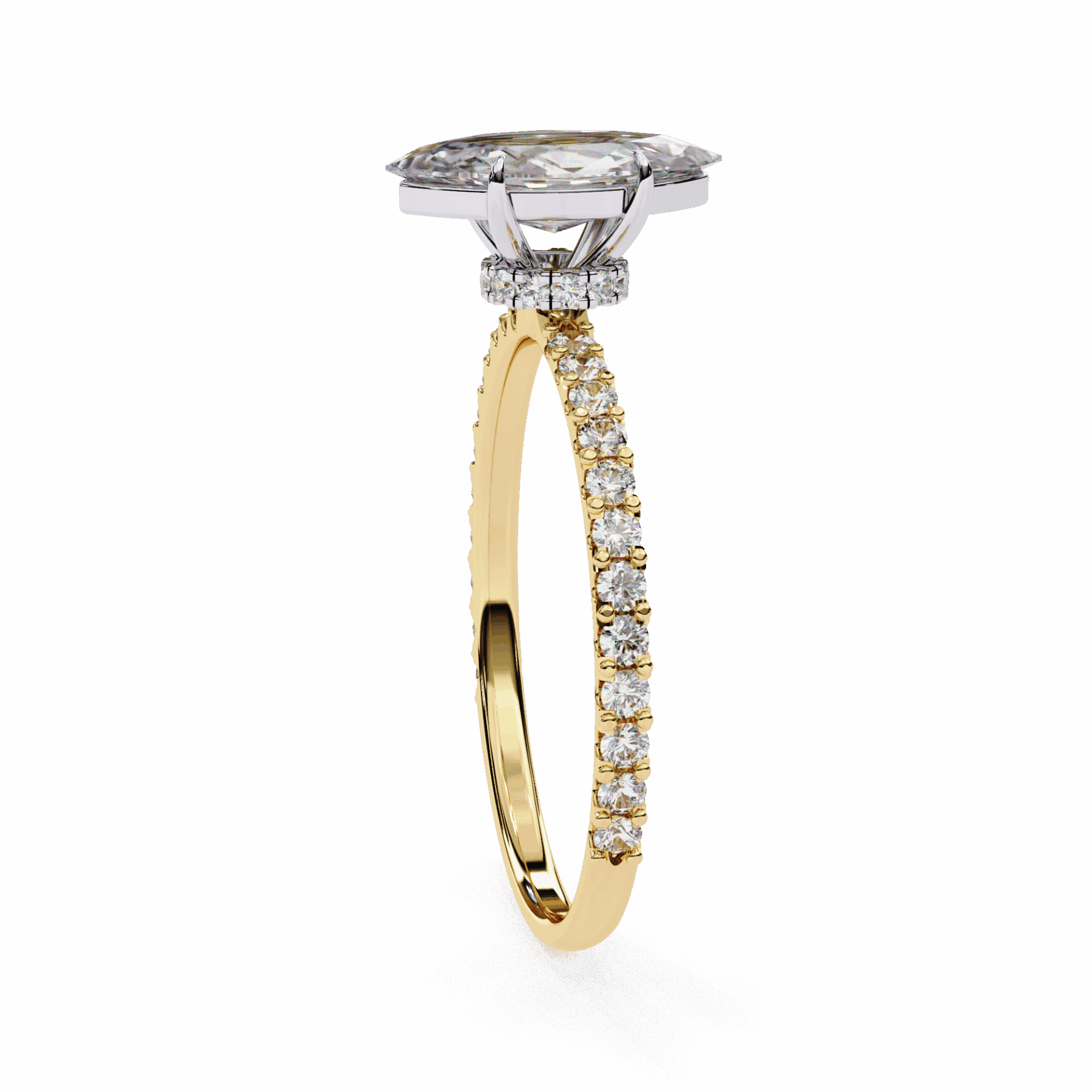 1 Carat Marquise Modern Classic Solitaire Ring in Moissanite | House of Estara
