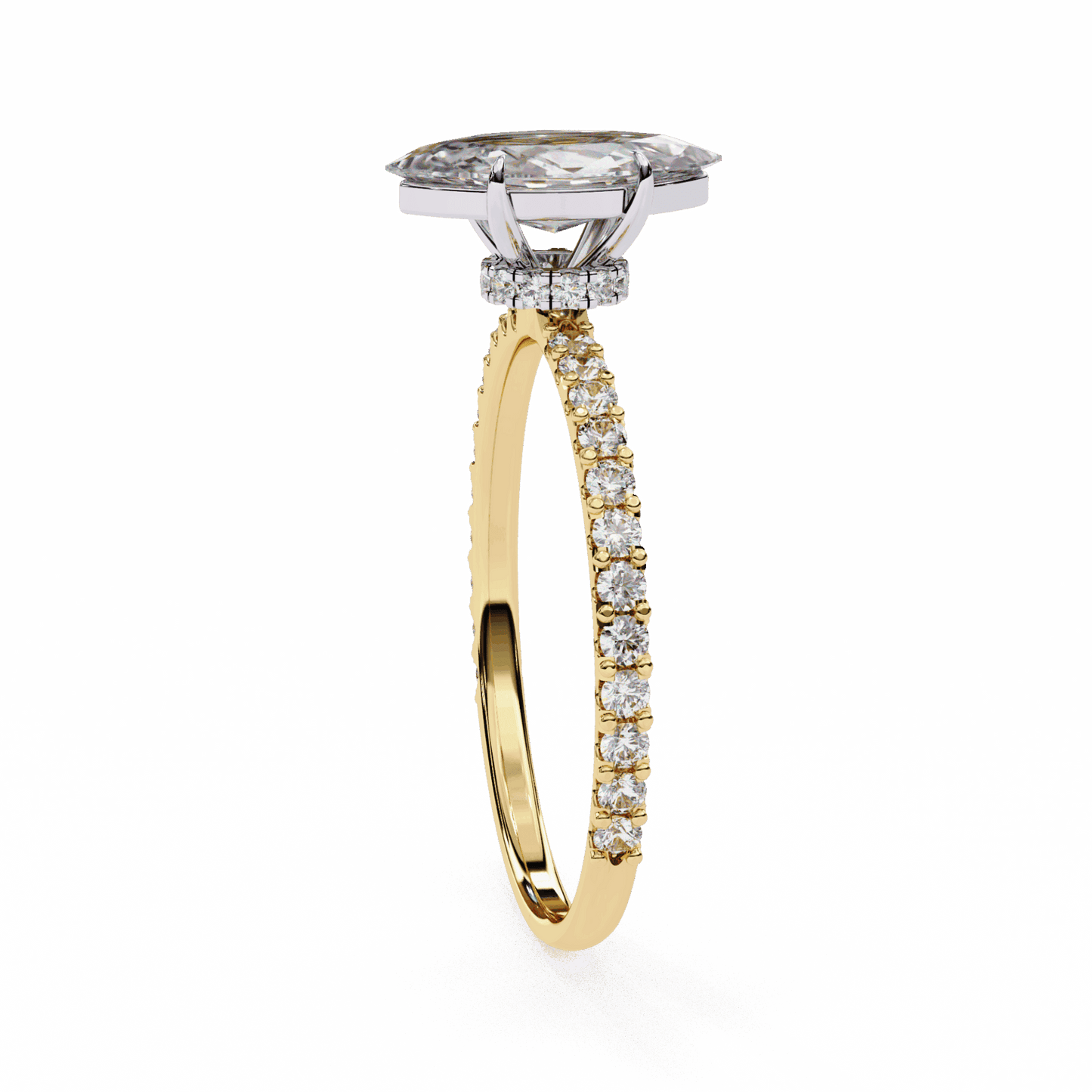 1 Carat Marquise Modern Classic Solitaire Ring in Moissanite | House of Estara