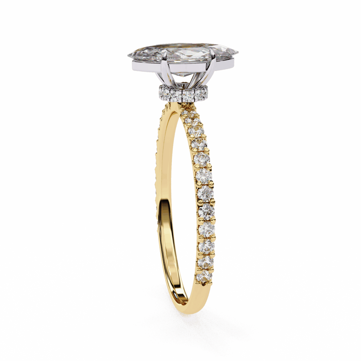 1 Carat Marquise Modern Classic Solitaire Ring in Moissanite | House of Estara