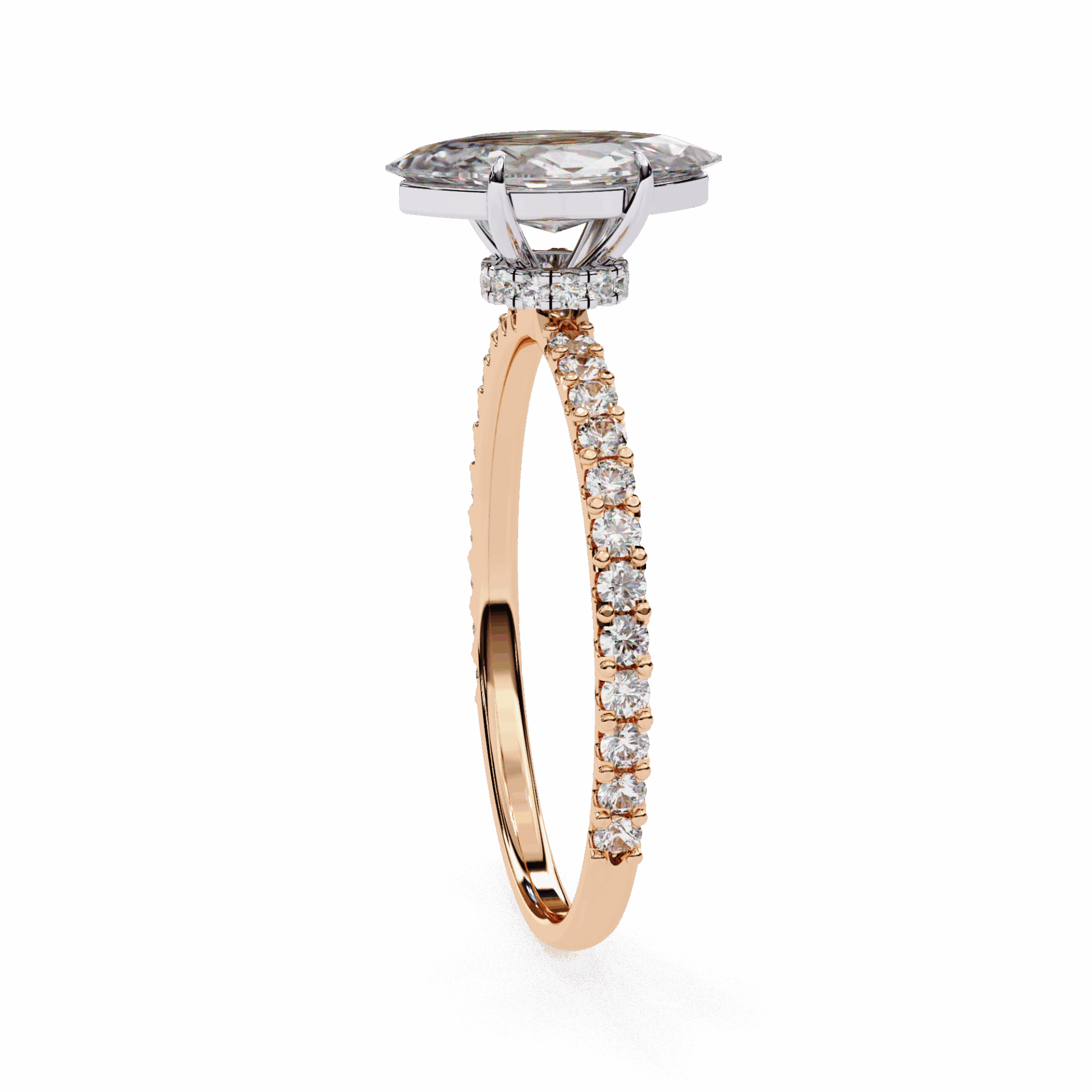 1 Carat Marquise Modern Classic Solitaire Ring in Moissanite | House of Estara