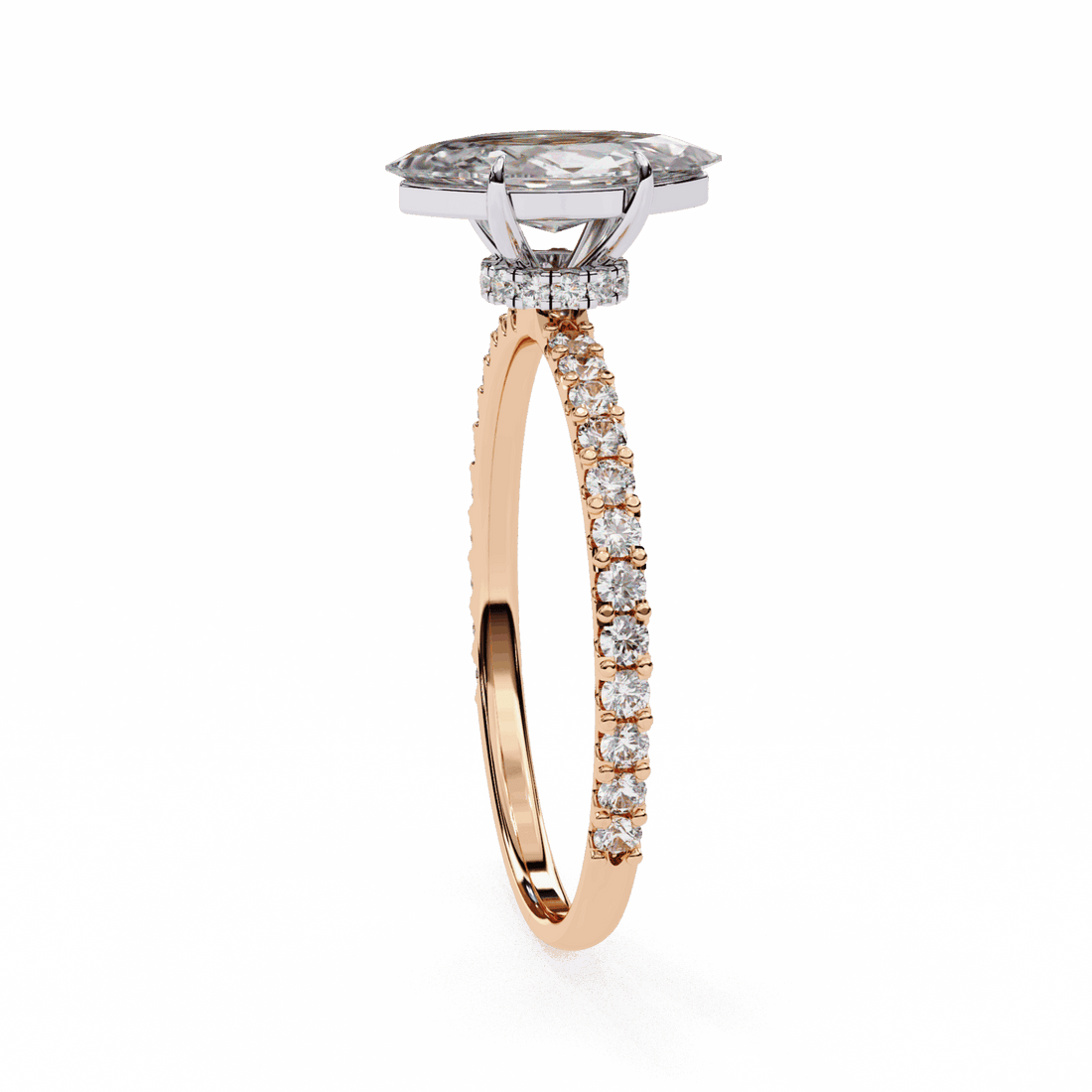 1 Carat Marquise Modern Classic Solitaire Ring in Moissanite | House of Estara