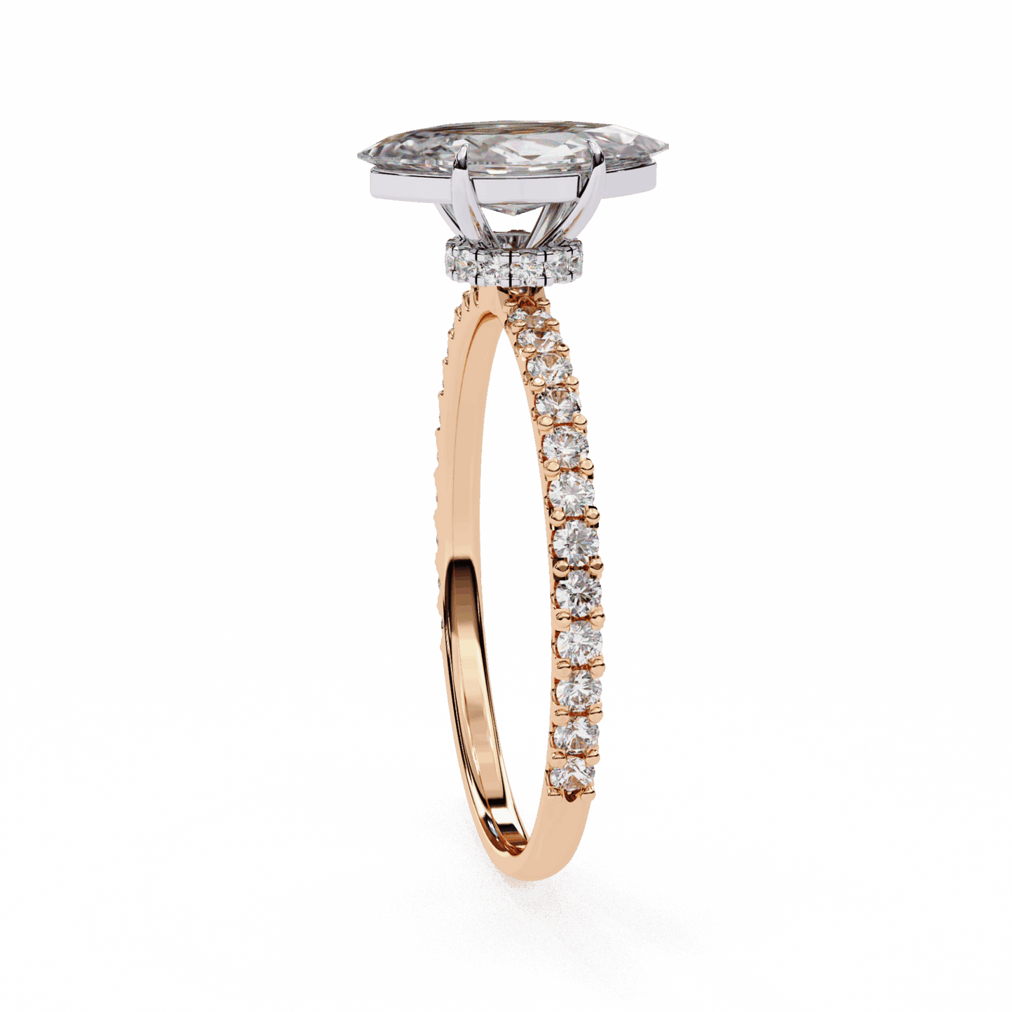 1 Carat Marquise Modern Classic Solitaire Ring in Moissanite | House of Estara