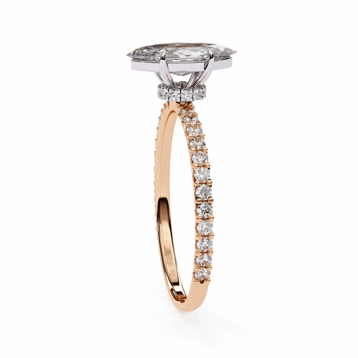 1 Carat Marquise Modern Classic Solitaire Ring in Moissanite | House of Estara
