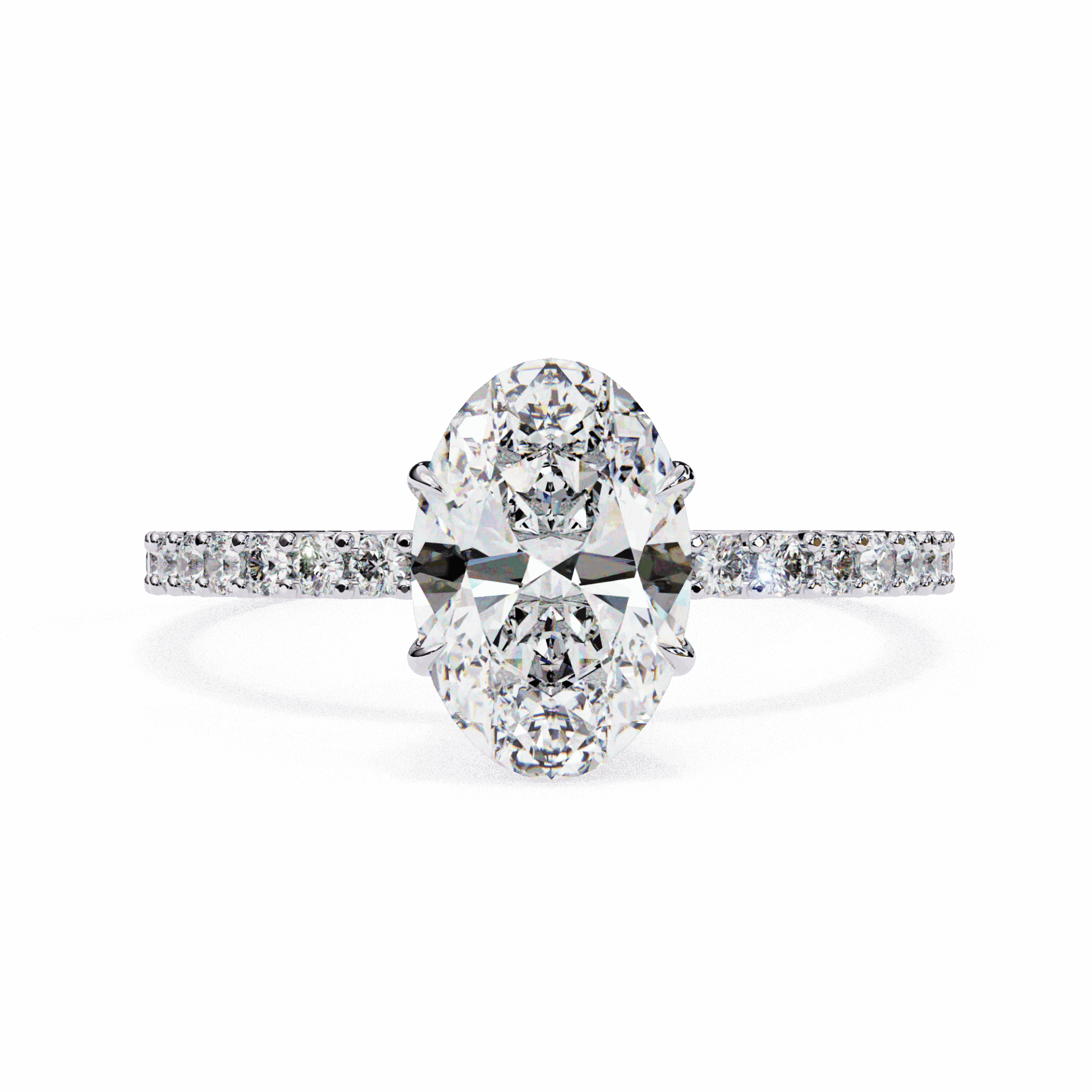 1.5 Carat Oval Modern Classic Solitaire Ring in Moissanite | House of Estara