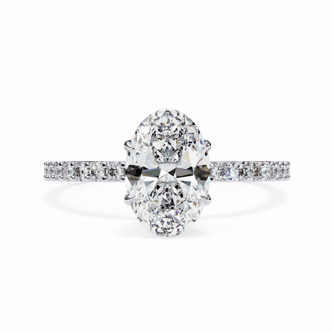 1.5 Carat Oval Modern Classic Solitaire Ring in Moissanite | House of Estara