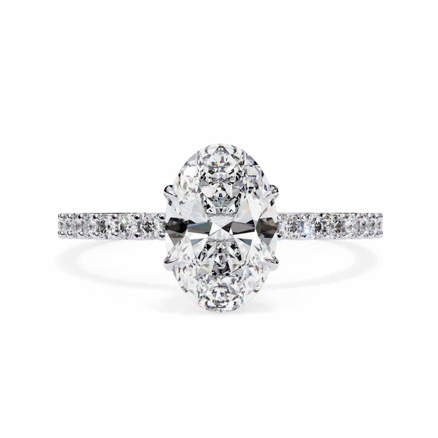 1.5 Carat Oval Modern Classic Solitaire Ring in Moissanite | House of Estara