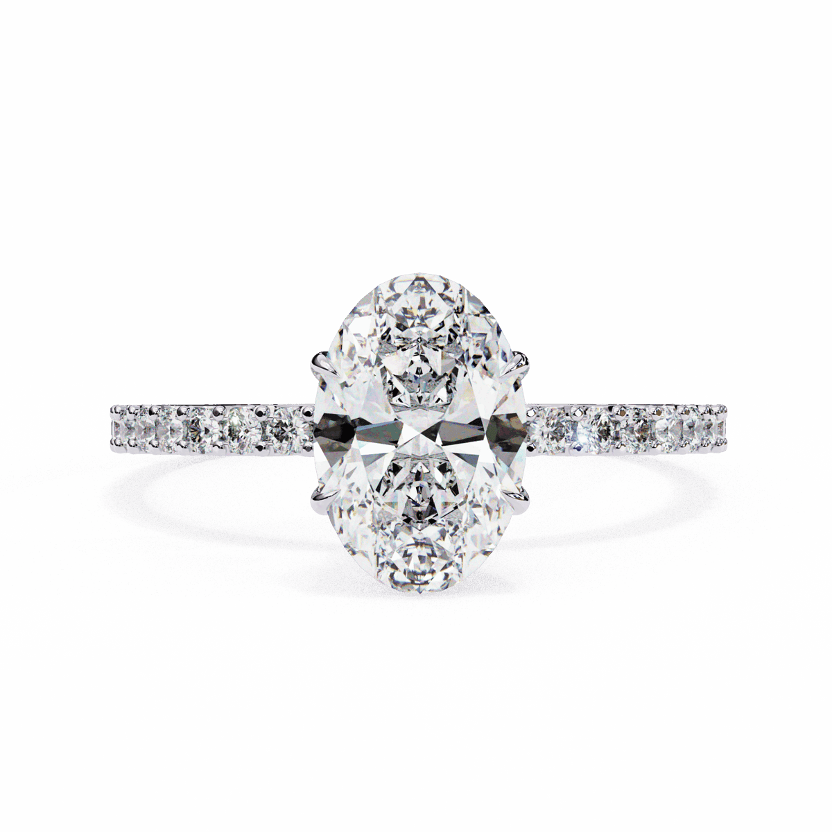 1.5 Carat Oval Modern Classic Solitaire Ring in Moissanite | House of Estara