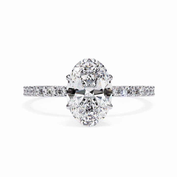 1.5 Carat Oval Modern Classic Solitaire Ring in Moissanite | House of Estara