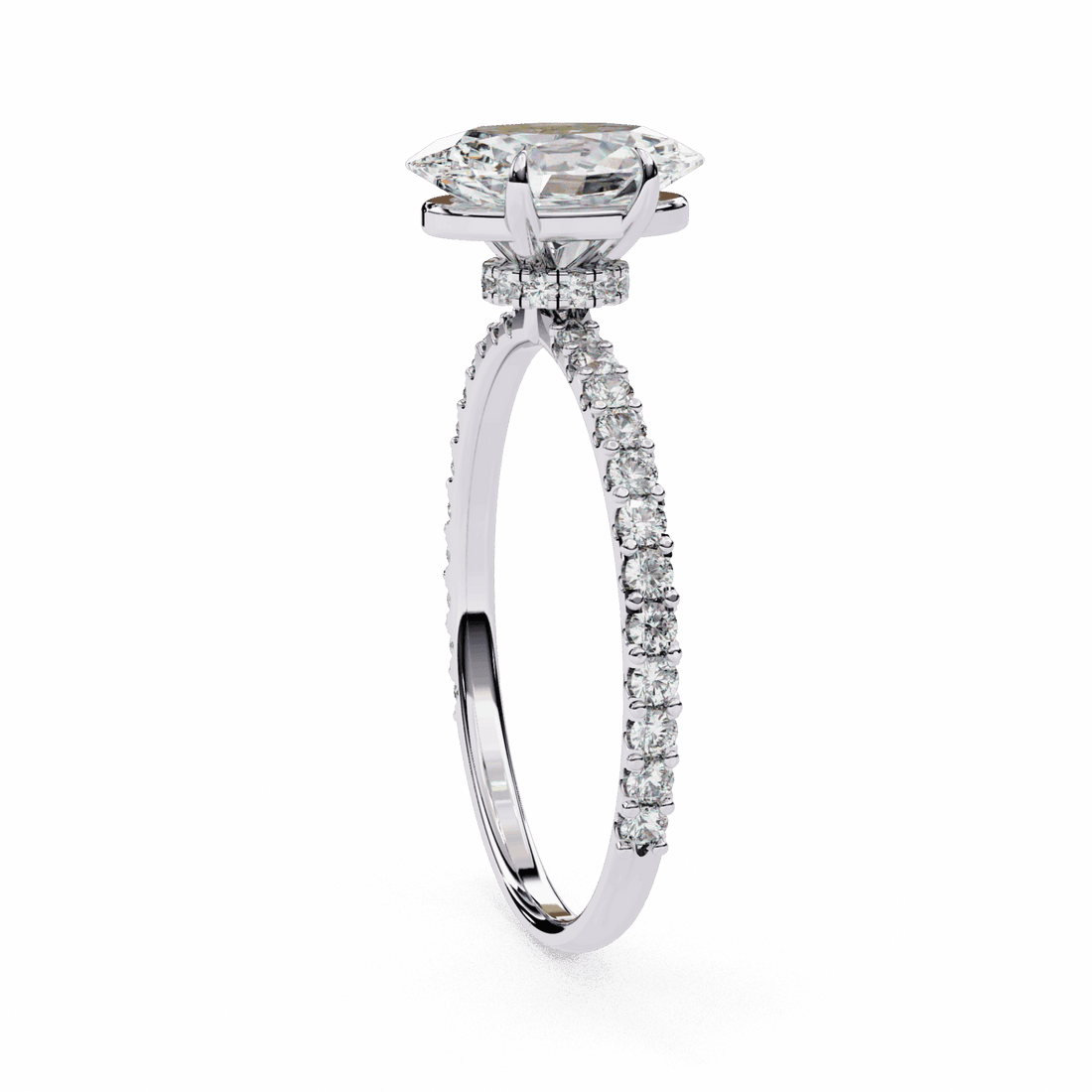 1.5 Carat Oval Modern Classic Solitaire Ring in Moissanite | House of Estara
