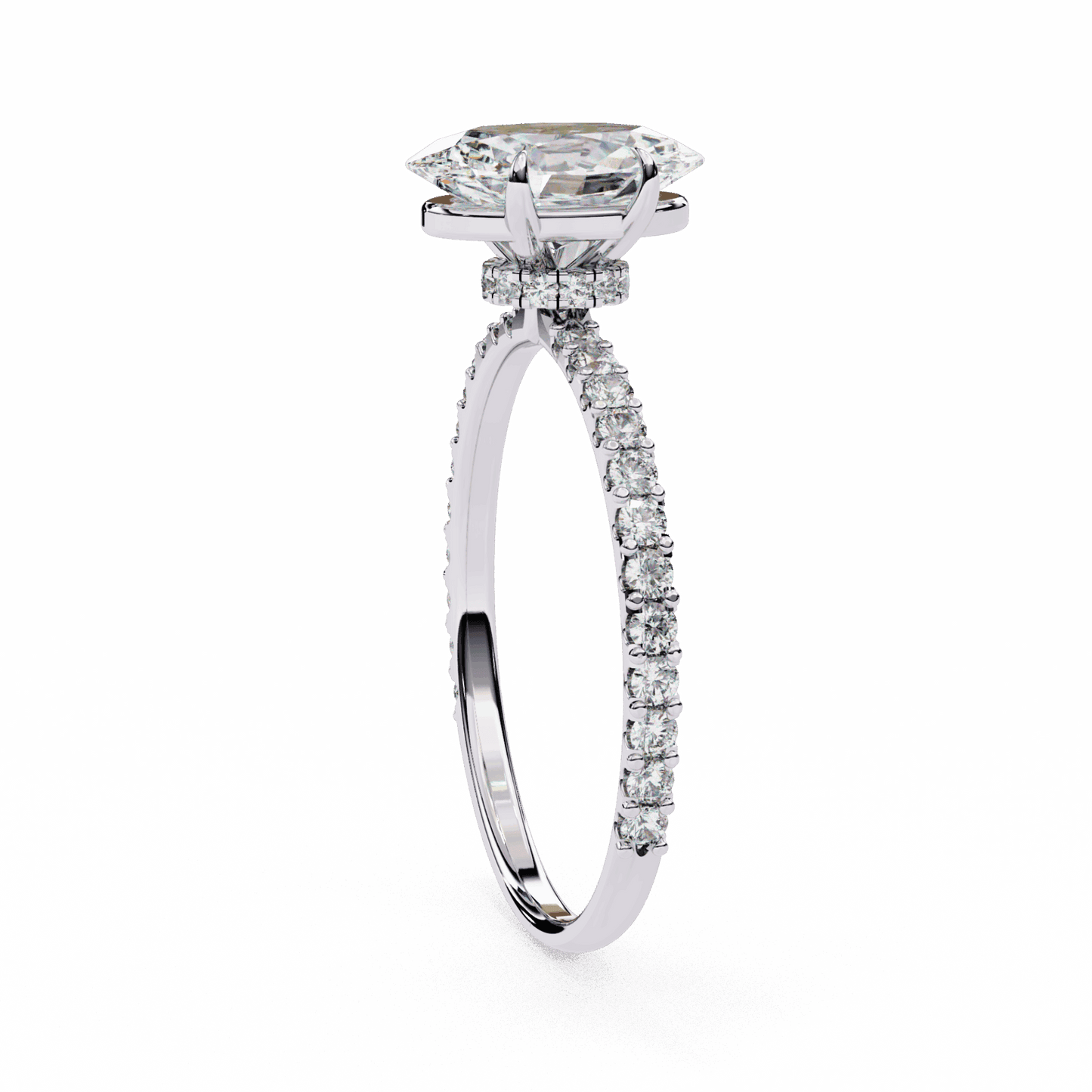 1.5 Carat Oval Modern Classic Solitaire Ring in Moissanite | House of Estara