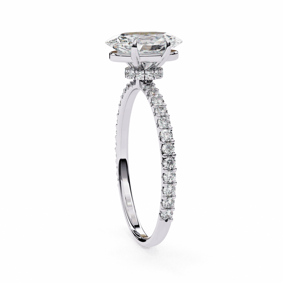 1.5 Carat Oval Modern Classic Solitaire Ring in Moissanite | House of Estara