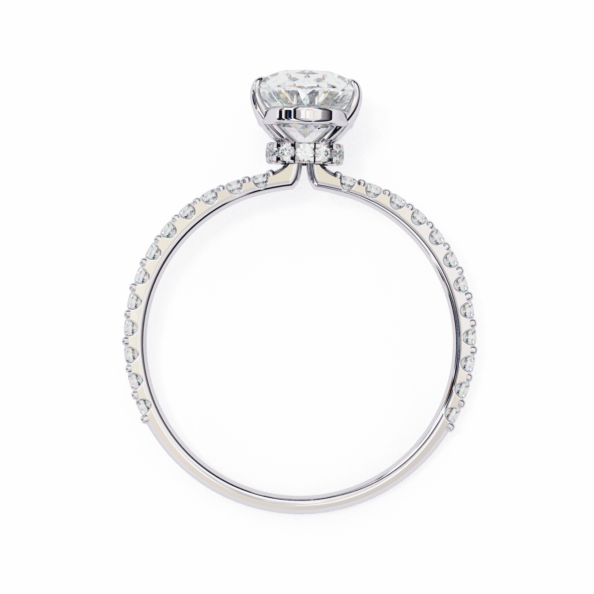 1.5 Carat Oval Modern Classic Solitaire Ring in Moissanite | House of Estara