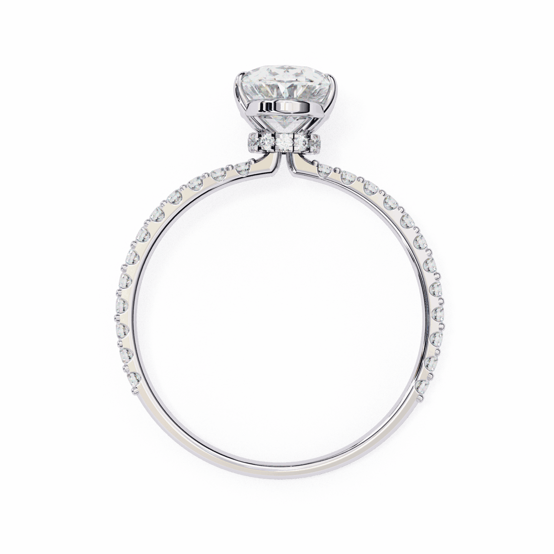 1.5 Carat Oval Modern Classic Solitaire Ring in Moissanite | House of Estara