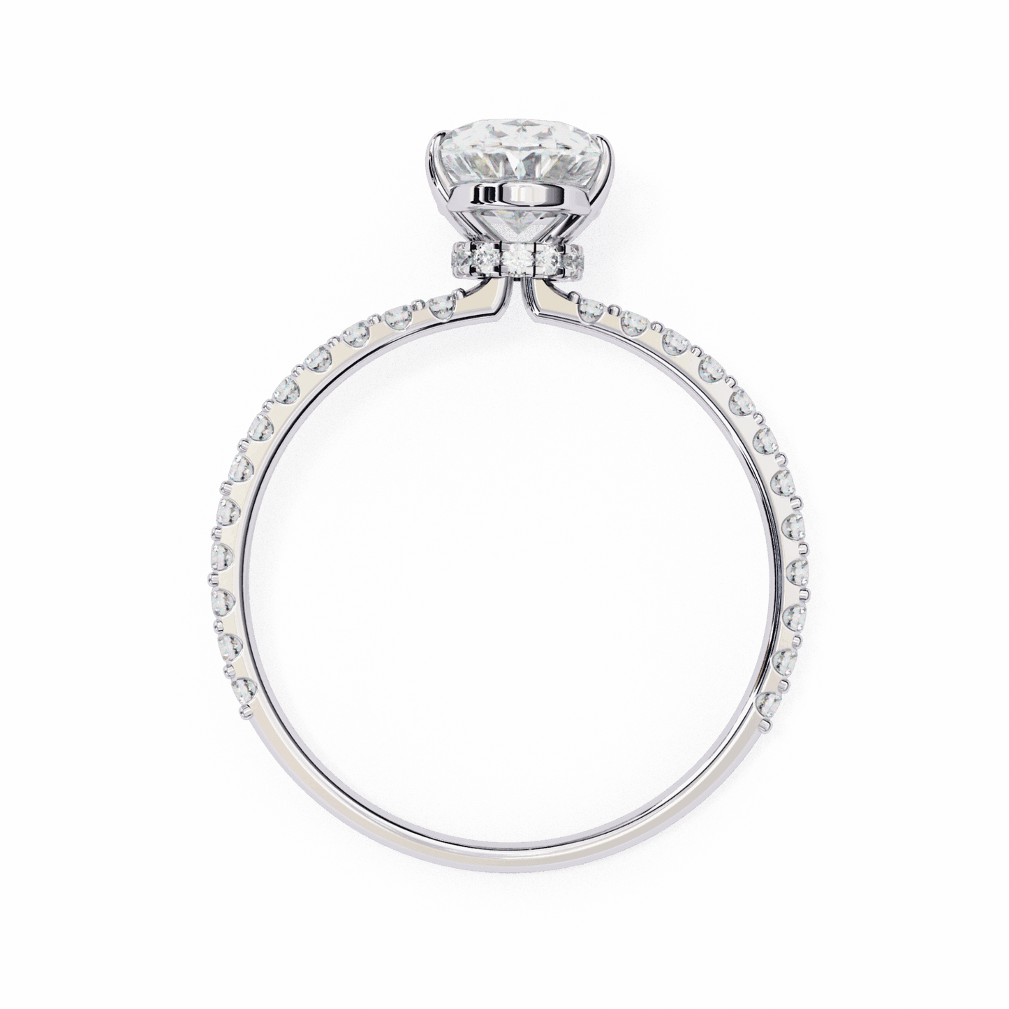 1.5 Carat Oval Modern Classic Solitaire Ring in Moissanite | House of Estara