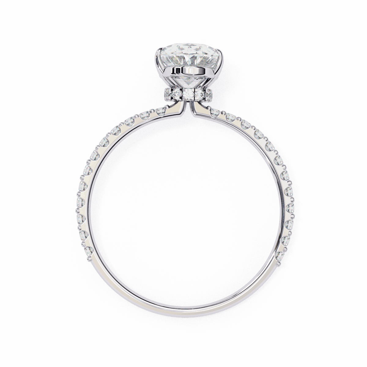 1.5 Carat Oval Modern Classic Solitaire Ring in Moissanite | House of Estara