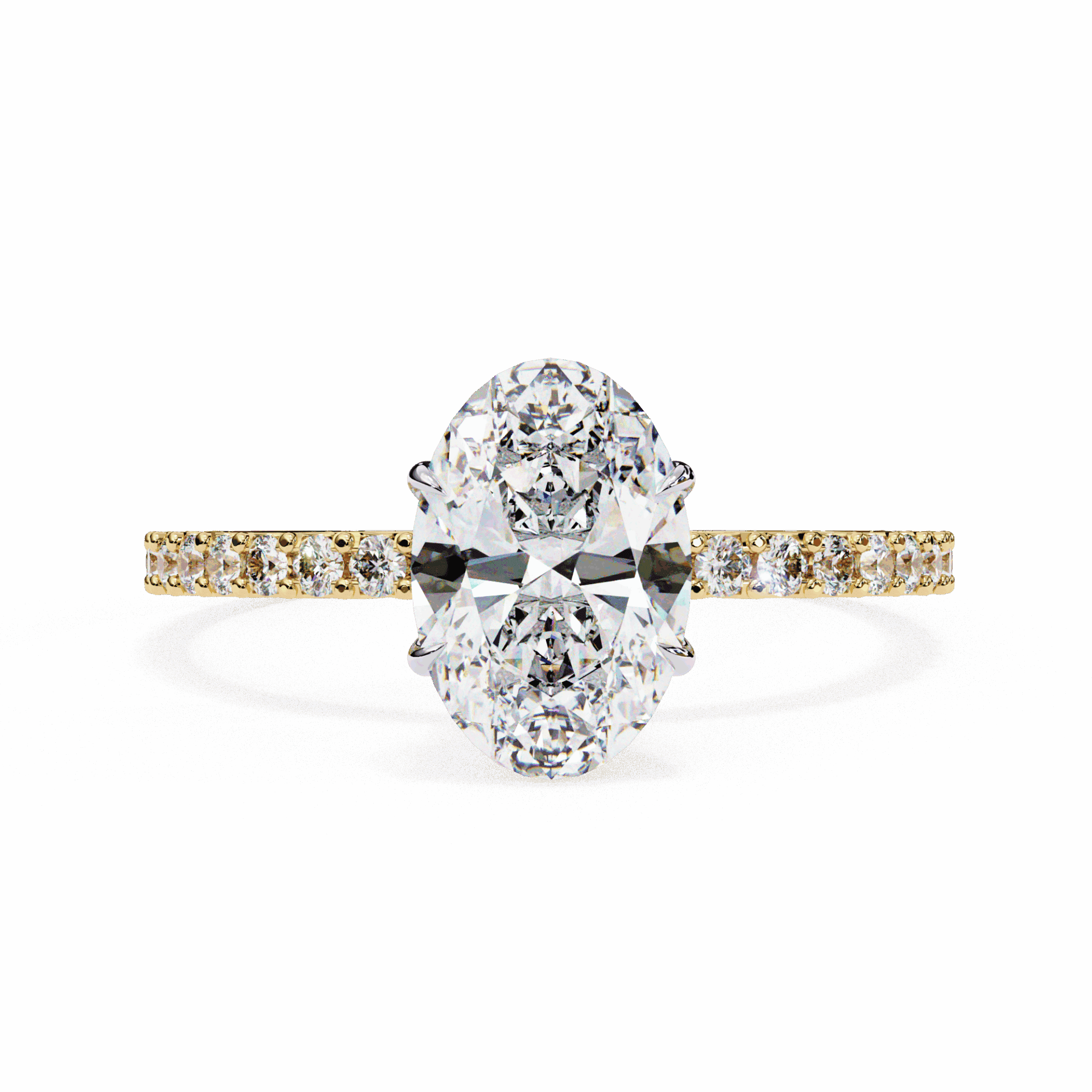 1.5 Carat Oval Modern Classic Solitaire Ring in Moissanite | House of Estara
