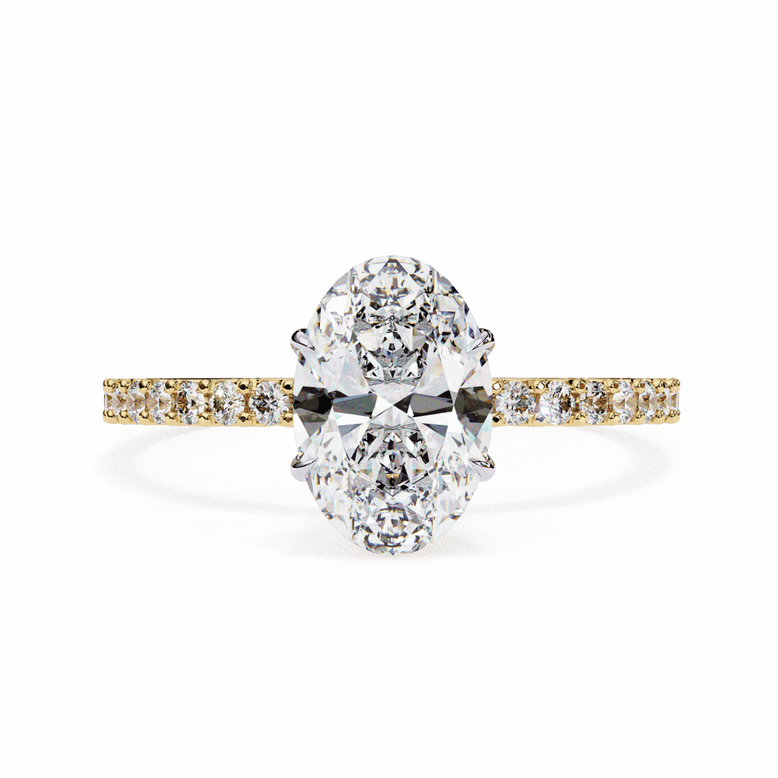 1.5 Carat Oval Modern Classic Solitaire Ring in Moissanite | House of Estara