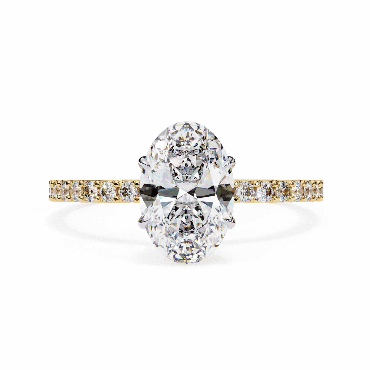 1.5 Carat Oval Modern Classic Solitaire Ring in Moissanite | House of Estara