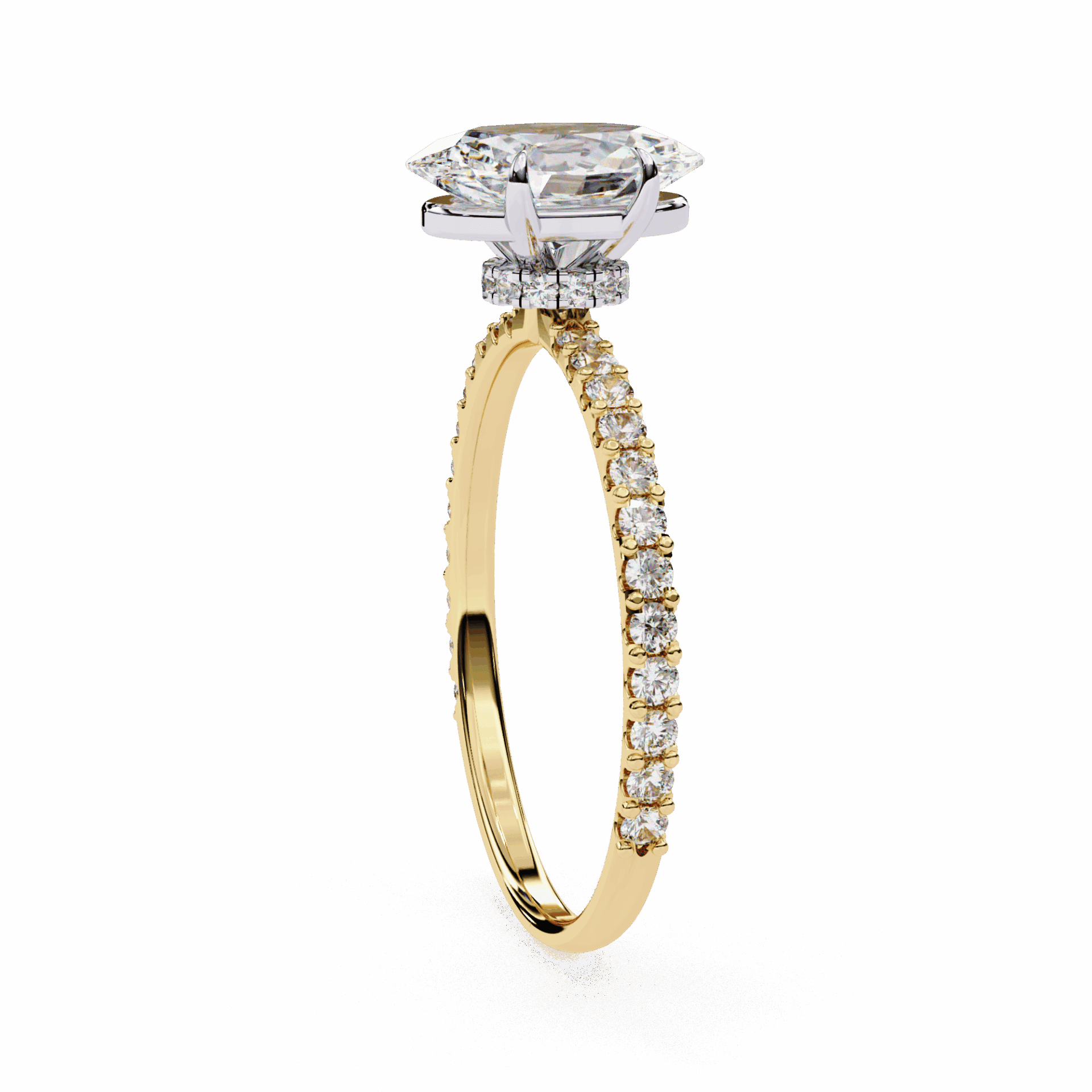 1.5 Carat Oval Modern Classic Solitaire Ring in Moissanite | House of Estara