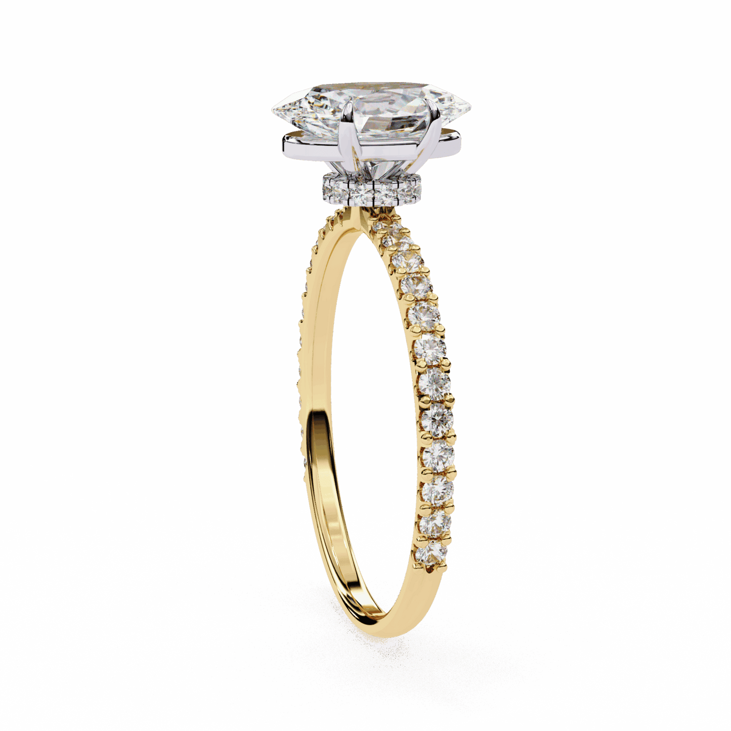 1.5 Carat Oval Modern Classic Solitaire Ring in Moissanite | House of Estara