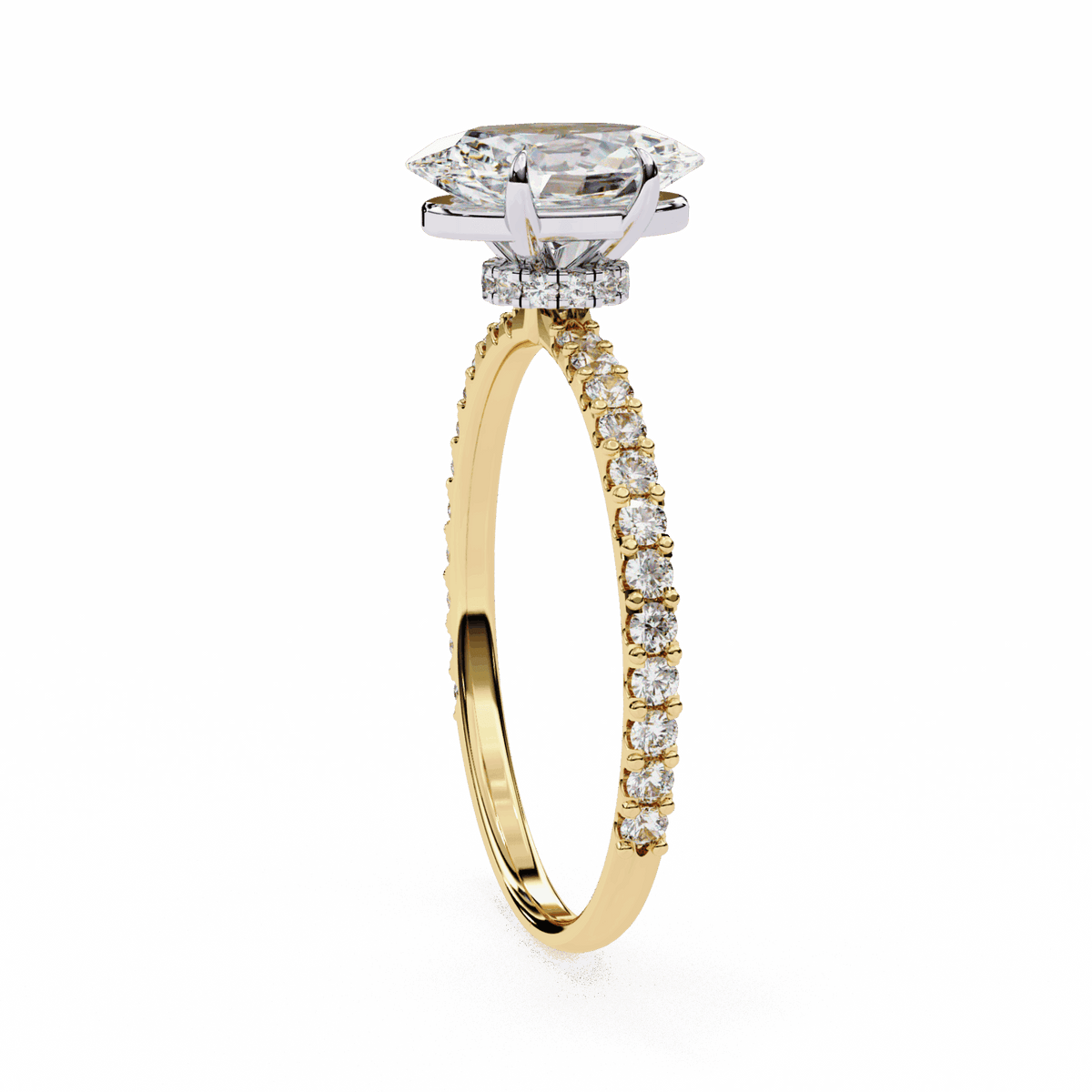 1.5 Carat Oval Modern Classic Solitaire Ring in Moissanite | House of Estara