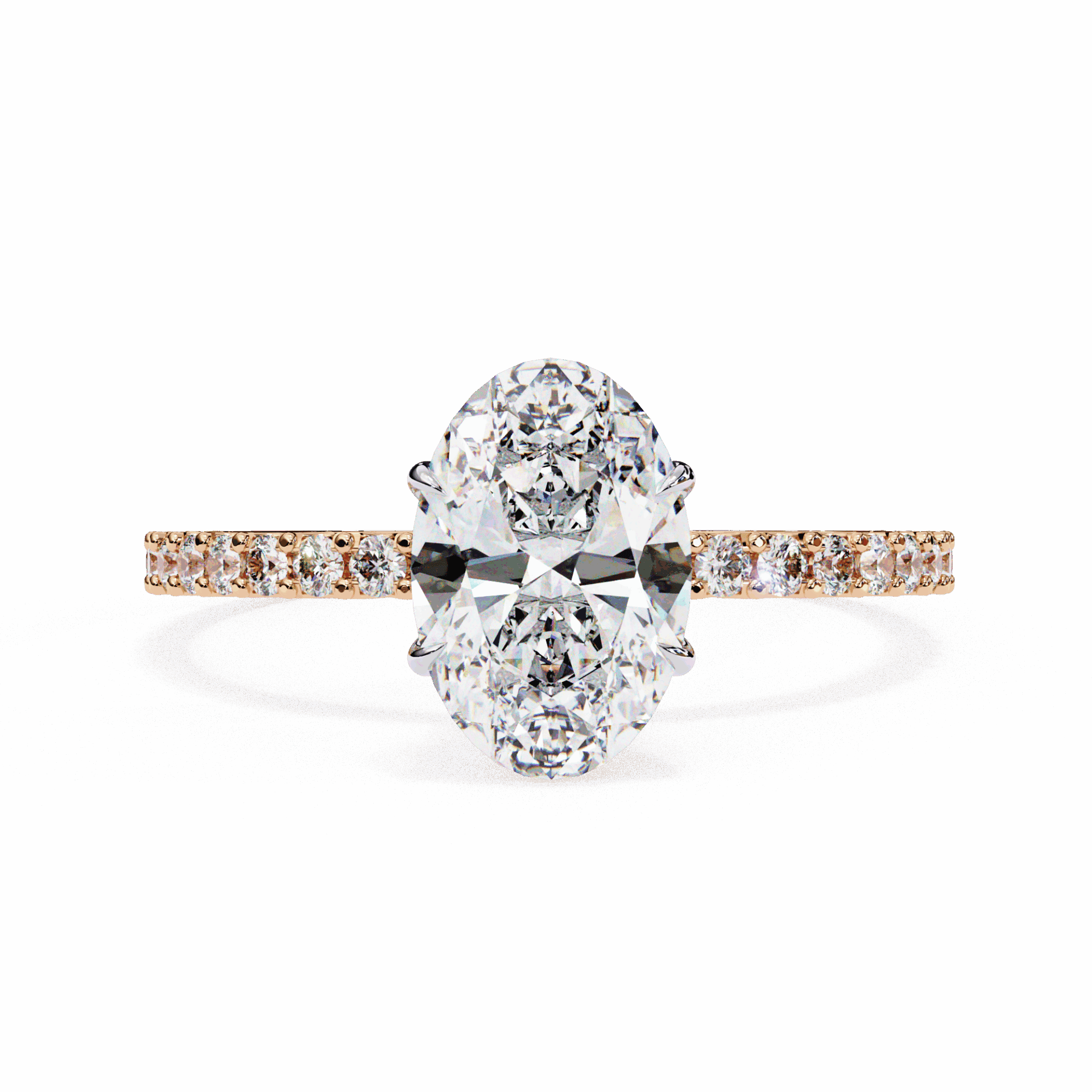 1.5 Carat Oval Modern Classic Solitaire Ring in Moissanite | House of Estara
