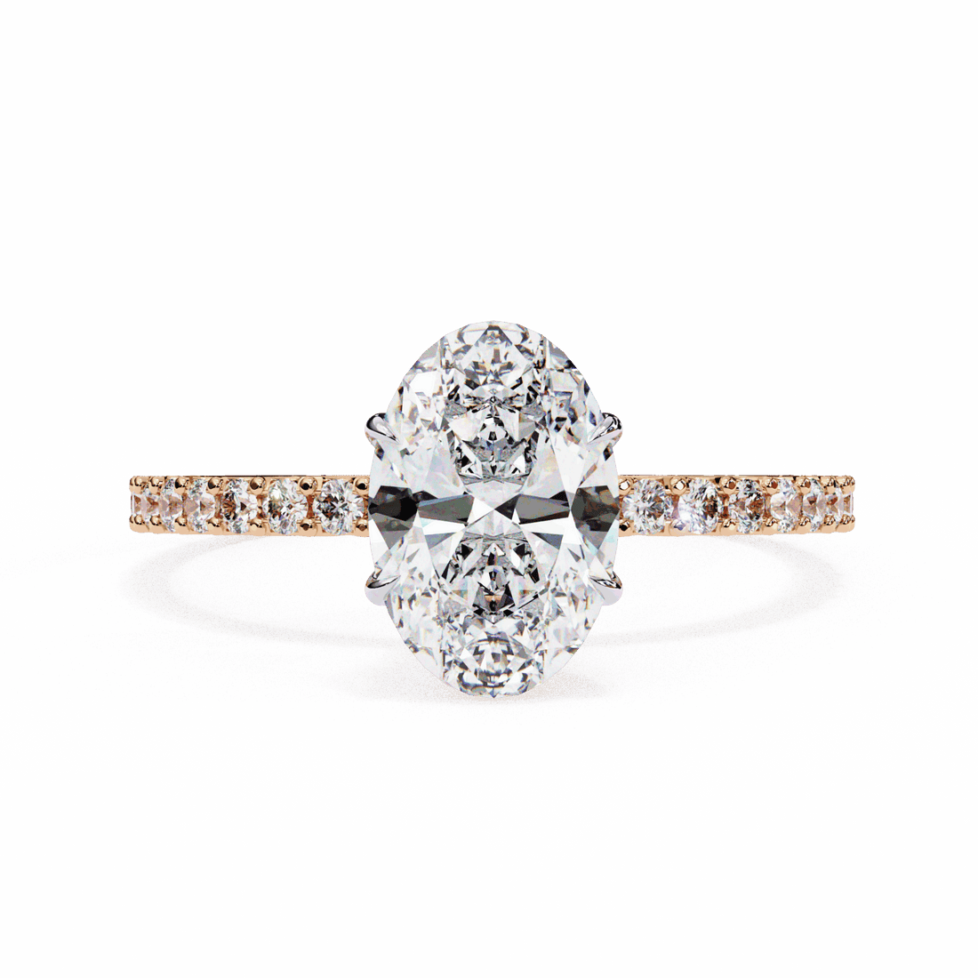 1.5 Carat Oval Modern Classic Solitaire Ring in Moissanite | House of Estara