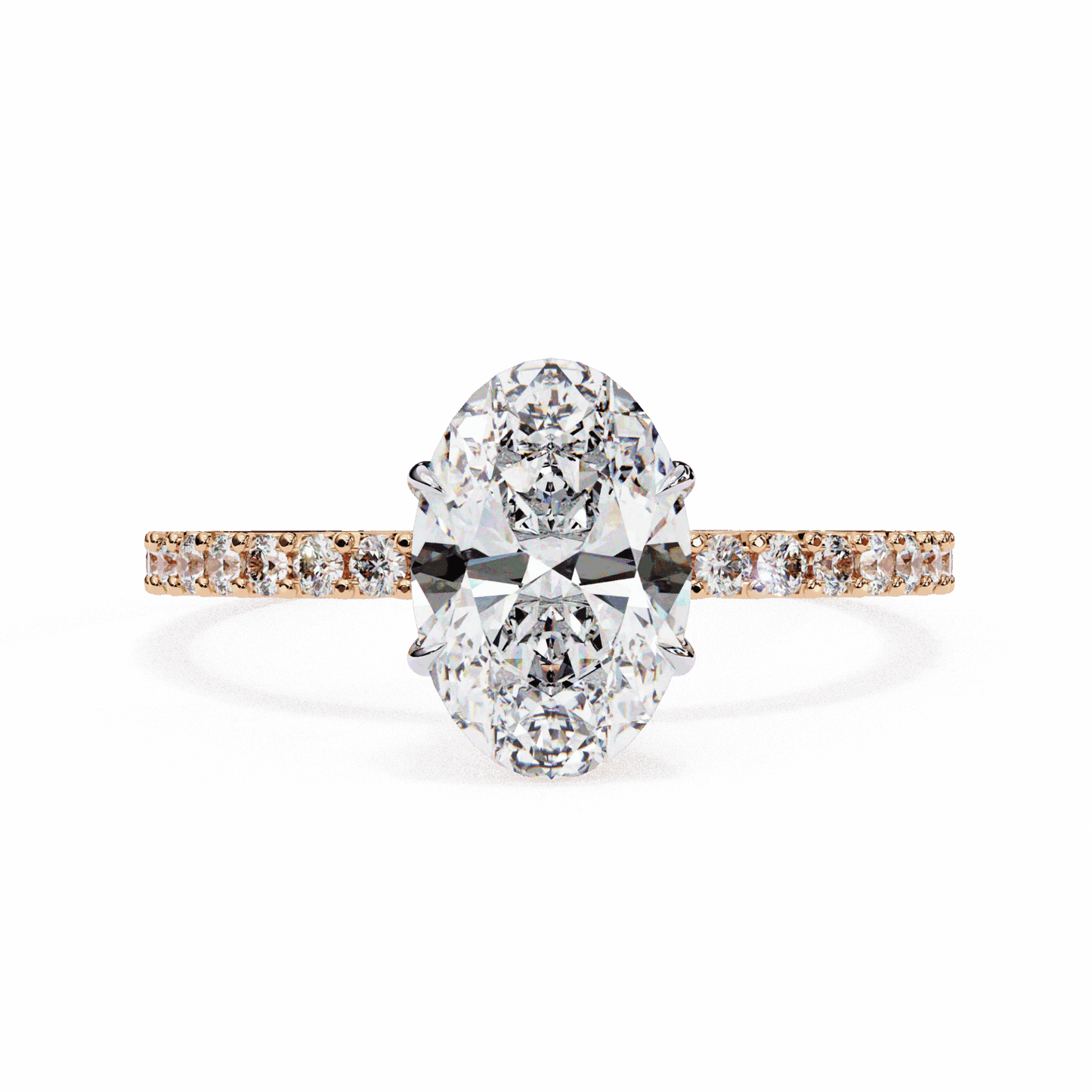 1.5 Carat Oval Modern Classic Solitaire Ring in Moissanite | House of Estara