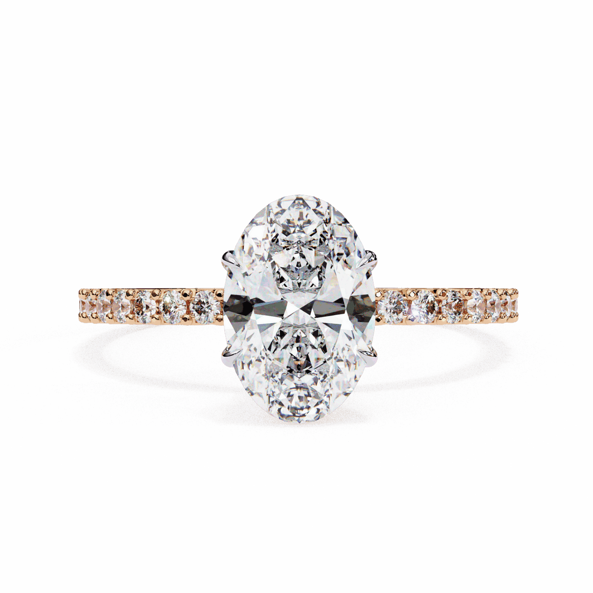 1.5 Carat Oval Modern Classic Solitaire Ring in Moissanite | House of Estara