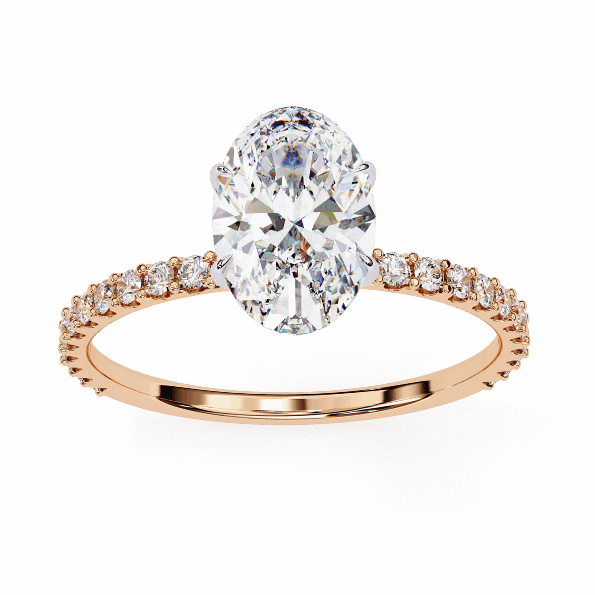 1.5 Carat Oval Modern Classic Solitaire Ring in Moissanite | House of Estara