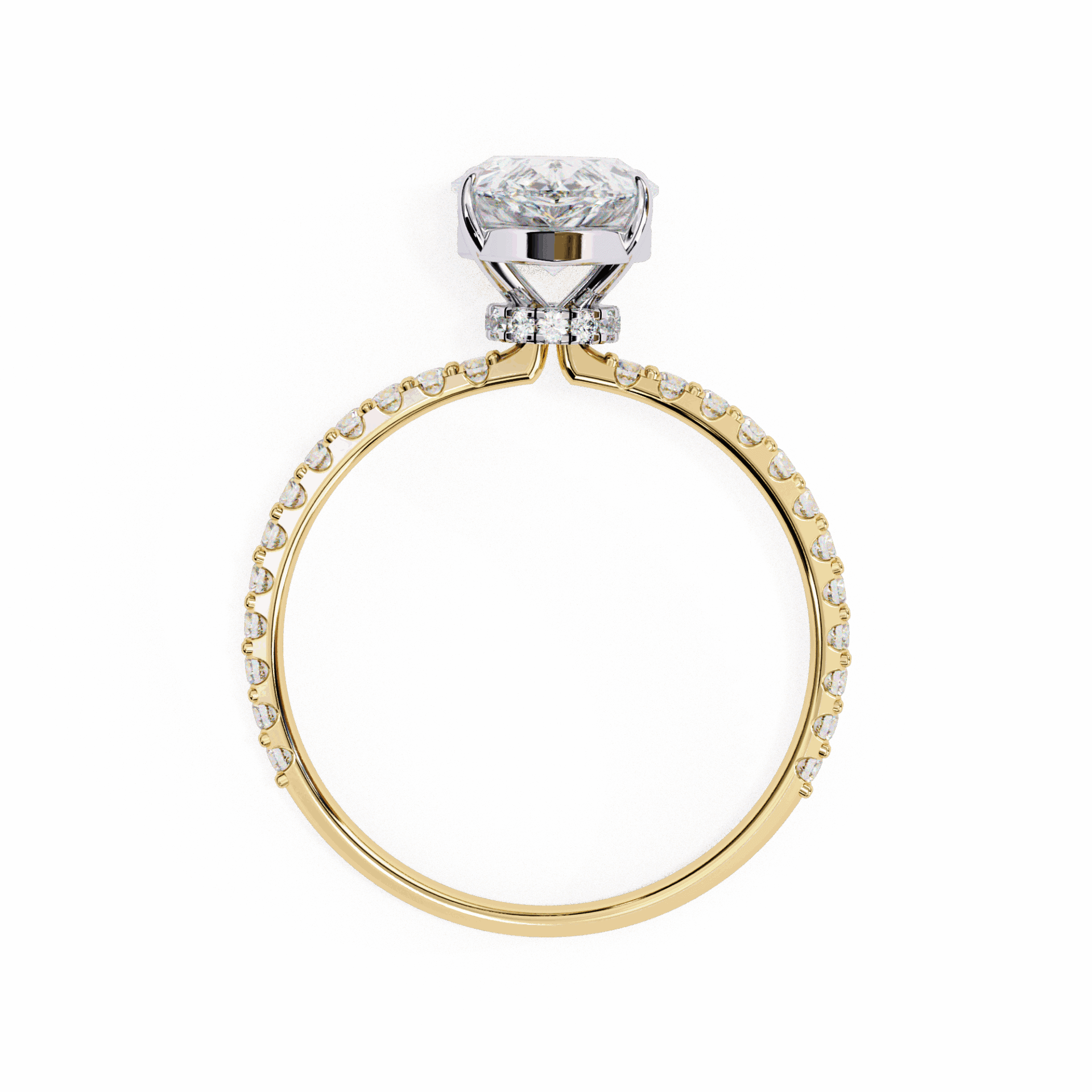2 Carat Pear Modern Classic Solitaire Ring in Moissanite | House of Estara