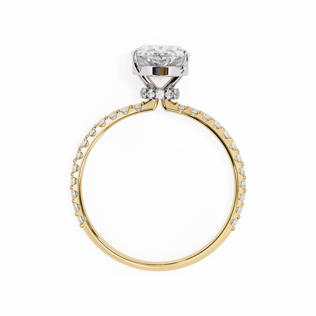2 Carat Pear Modern Classic Solitaire Ring in Moissanite | House of Estara