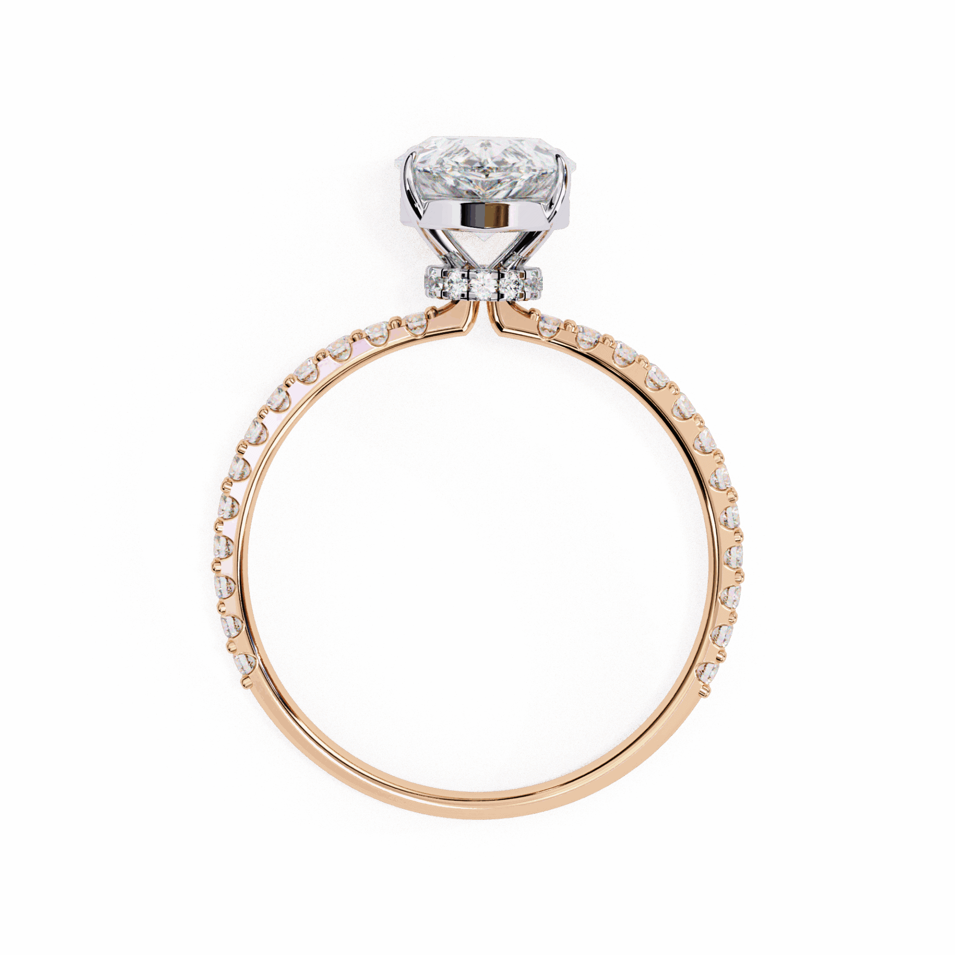 2 Carat Pear Modern Classic Solitaire Ring in Moissanite | House of Estara