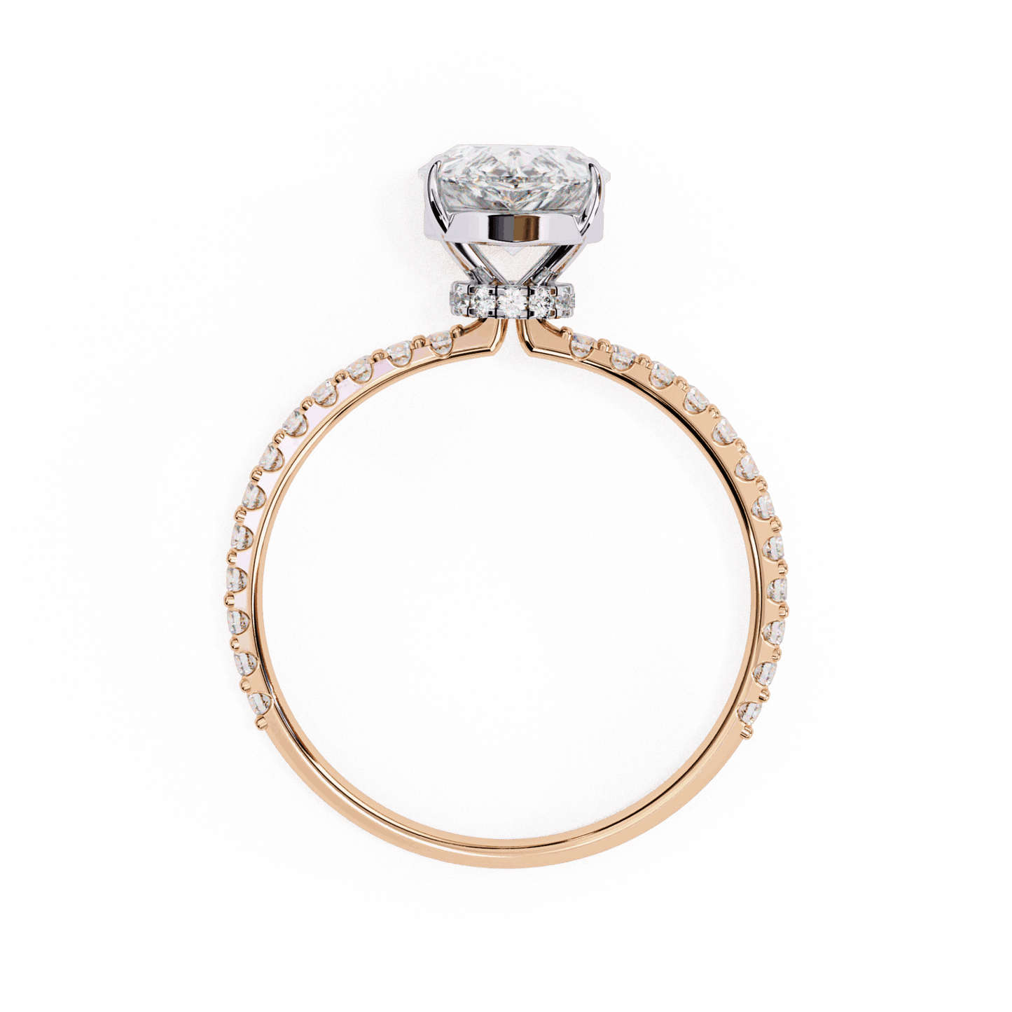 2 Carat Pear Modern Classic Solitaire Ring in Moissanite | House of Estara