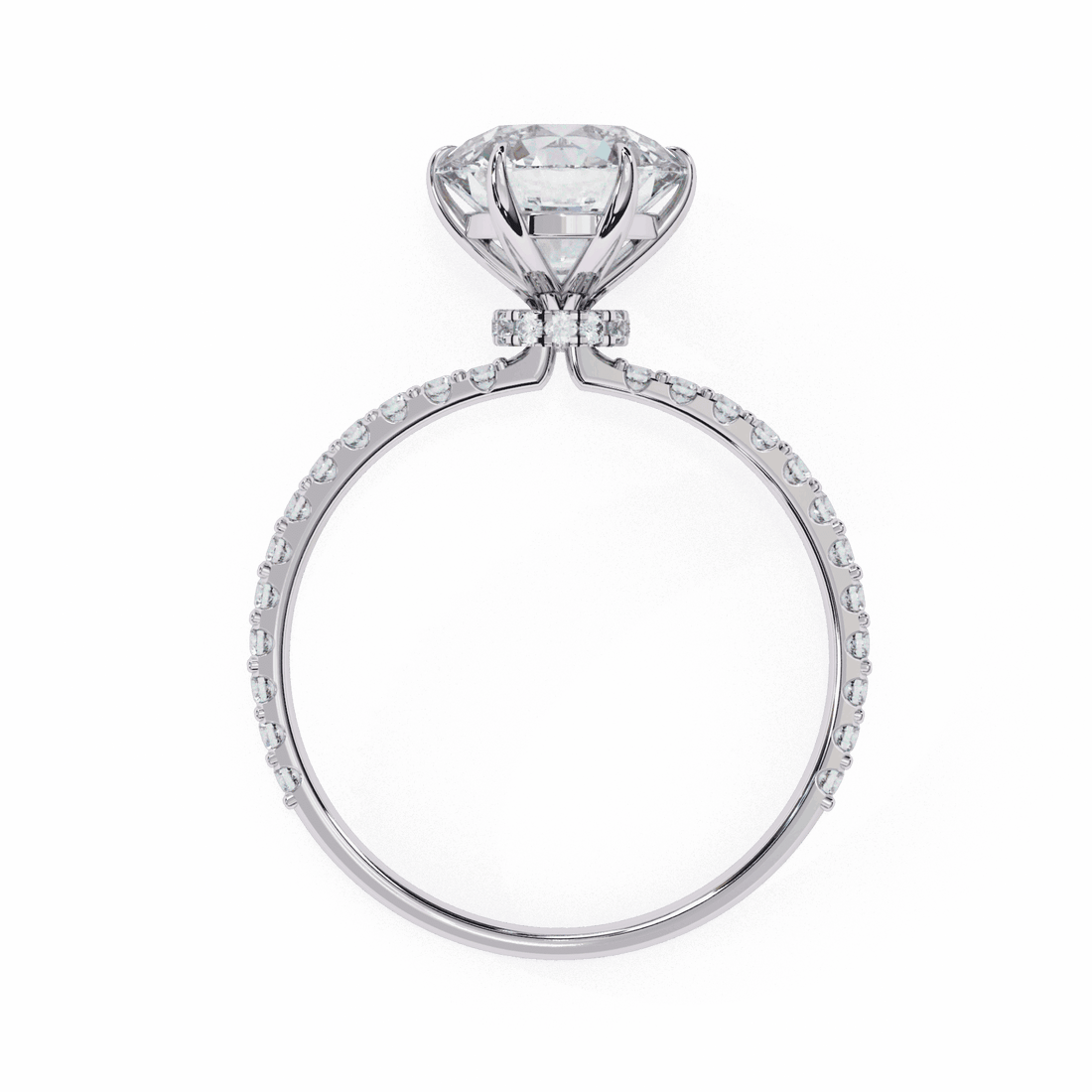 2.25 Carat Round Modern Classic Solitaire Ring in Moissanite | House of Estara