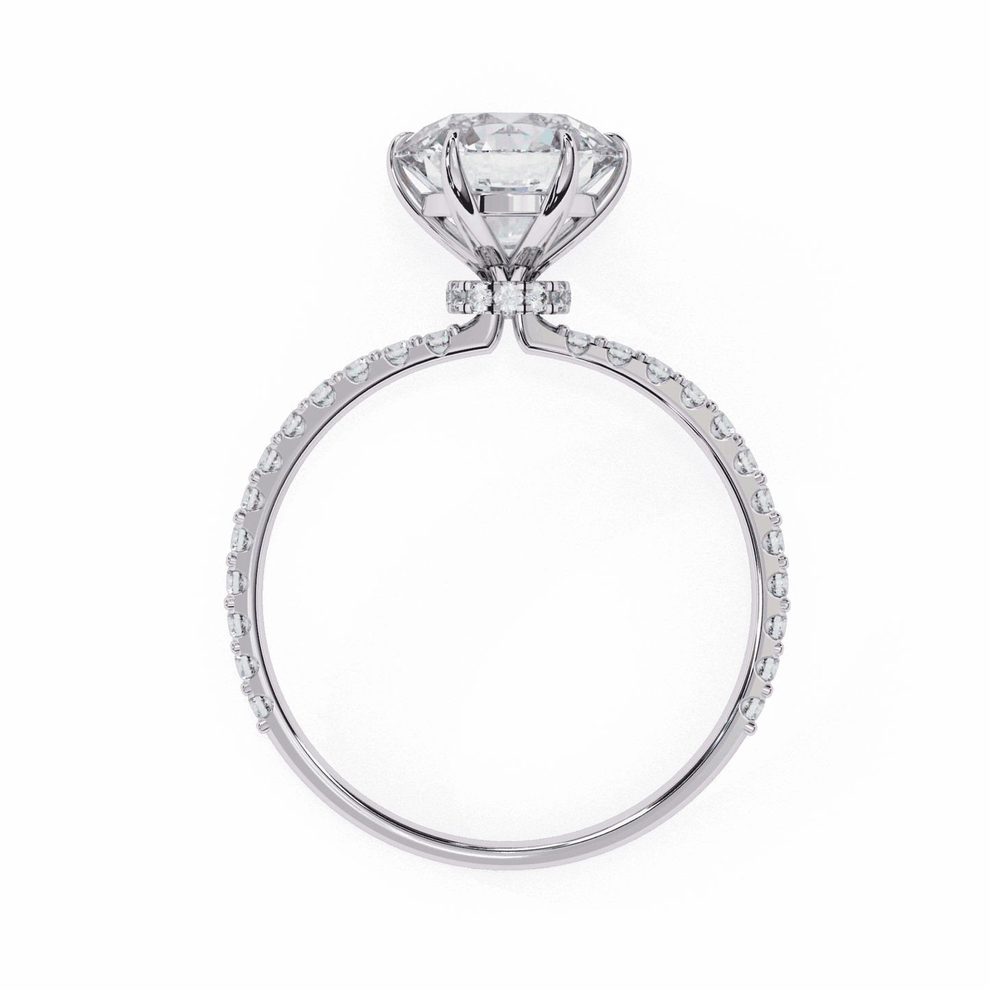 2.25 Carat Round Modern Classic Solitaire Ring in Moissanite | House of Estara