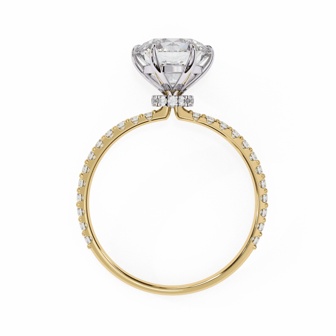 2.25 Carat Round Modern Classic Solitaire Ring in Moissanite | House of Estara