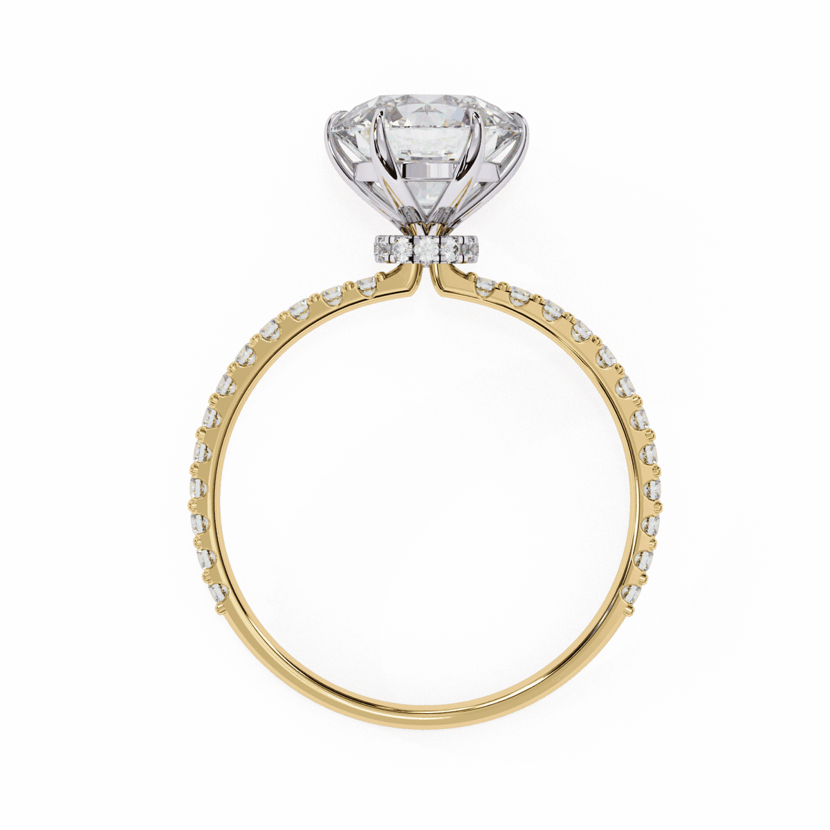 2.25 Carat Round Modern Classic Solitaire Ring in Moissanite | House of Estara