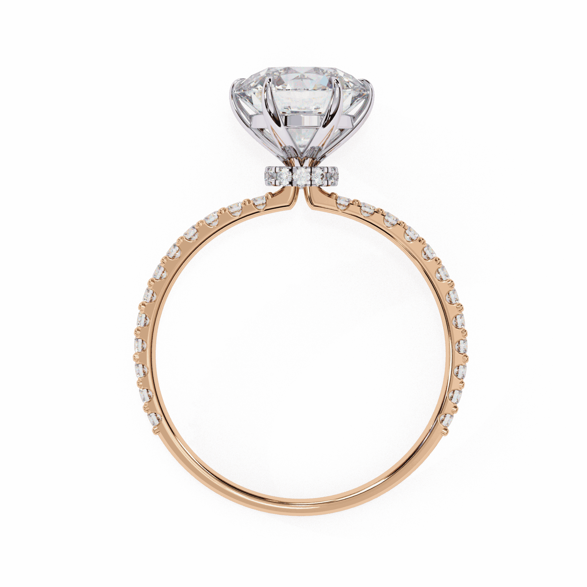 2.25 Carat Round Modern Classic Solitaire Ring in Moissanite | House of Estara