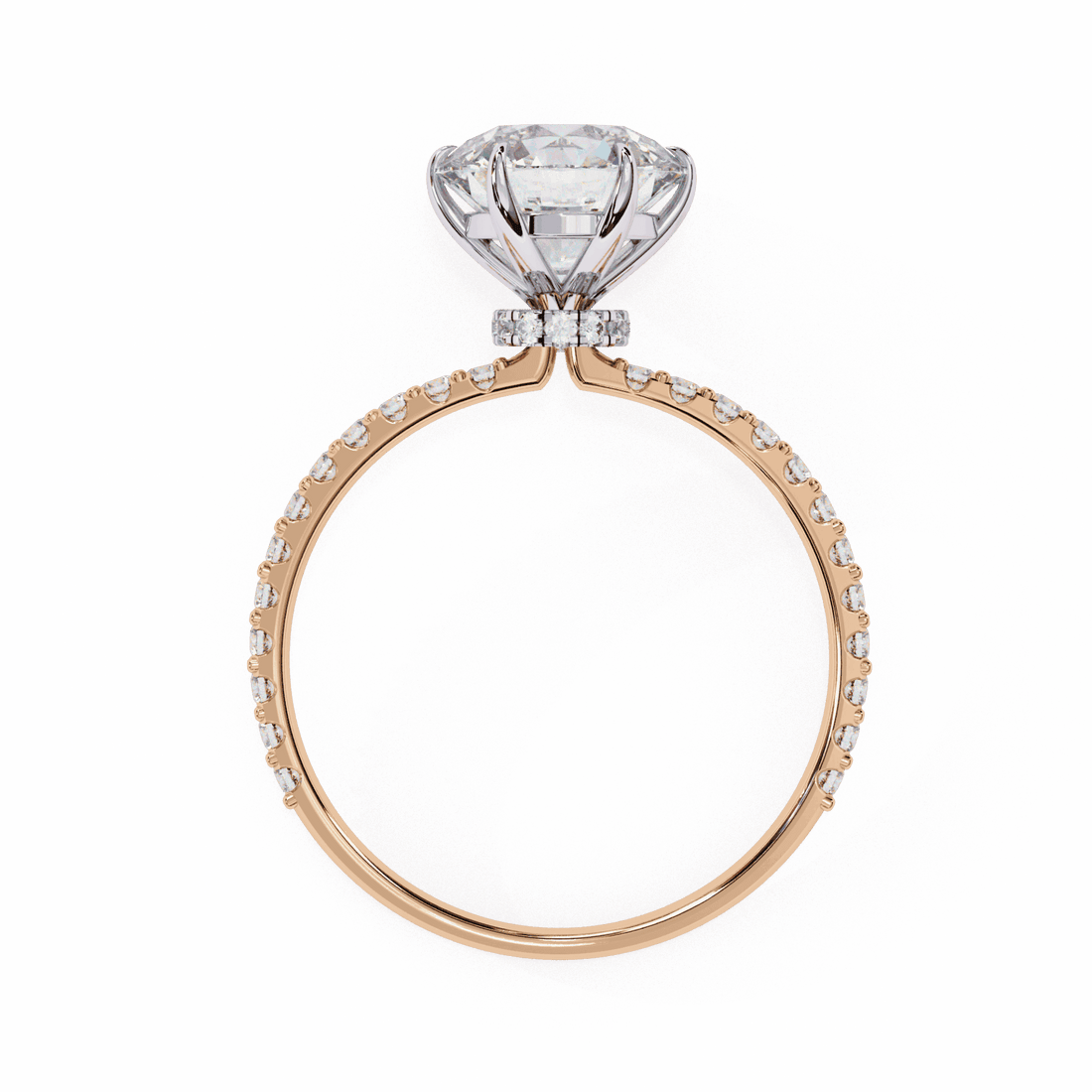 2.25 Carat Round Modern Classic Solitaire Ring in Moissanite | House of Estara