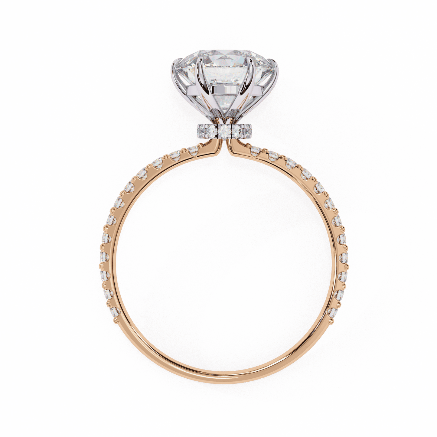 2.25 Carat Round Modern Classic Solitaire Ring in Moissanite | House of Estara