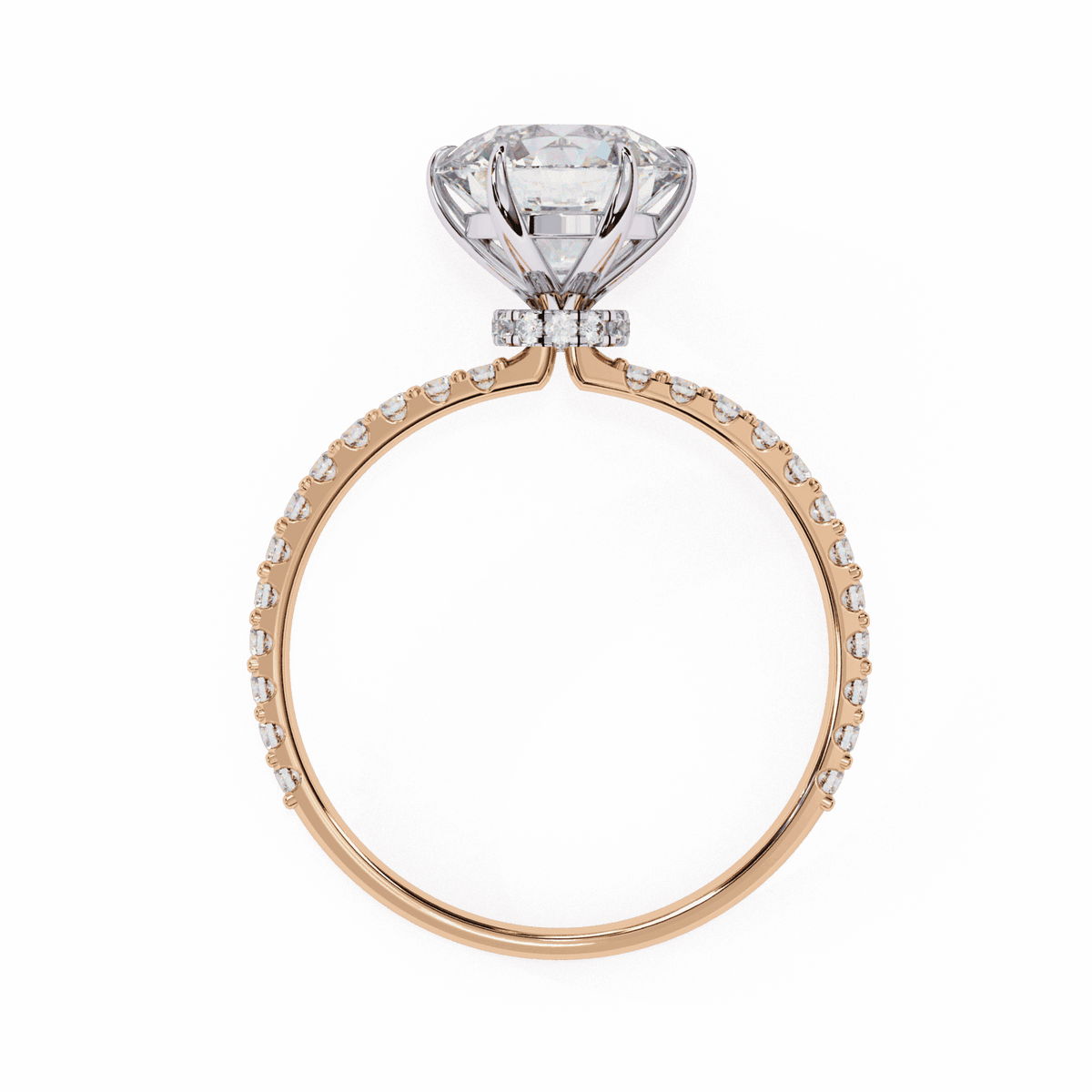 2.25 Carat Round Modern Classic Solitaire Ring in Moissanite | House of Estara