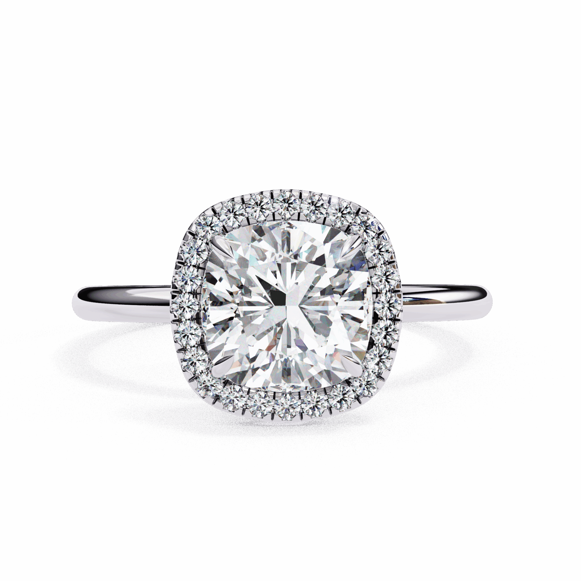 2 Carat Cushion Legacy Solitaire Ring in Moissanite | House of Estara