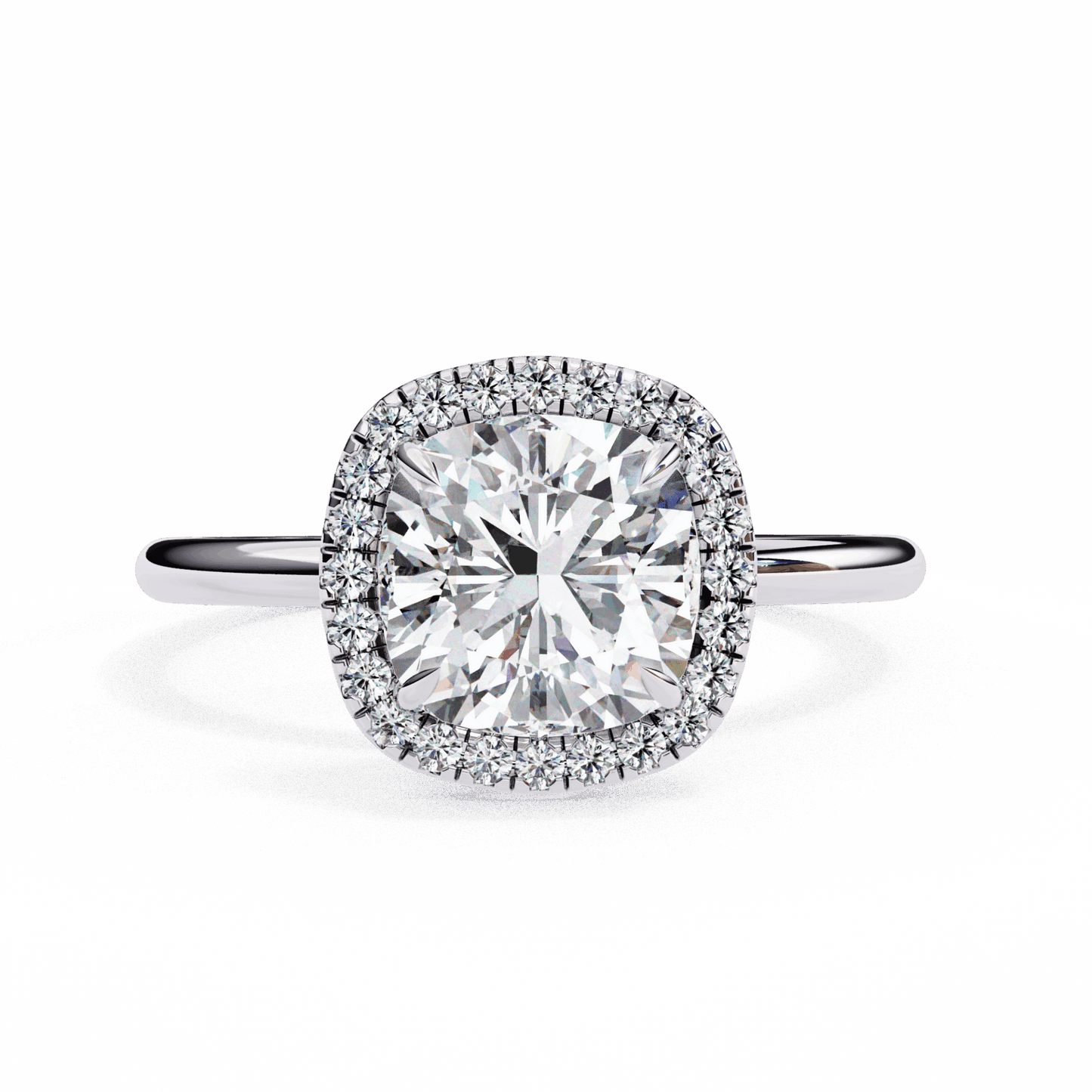2 Carat Cushion Legacy Solitaire Ring in Moissanite | House of Estara
